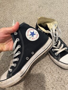 Converse Black and White High-Top Chuck Taylor All Star Sneakers